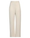 Totême Toteme Woman Pants Cream Size 6 Viscose, Wool In Off White
