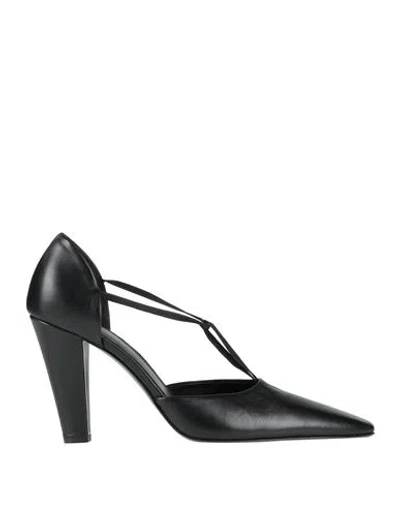 Totême Toteme Woman Pumps Black Size 11 Leather