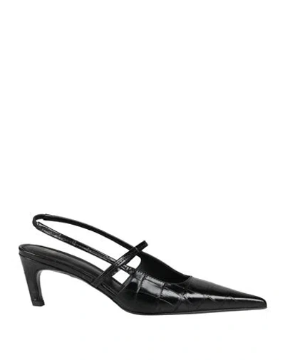 TOTÊME TOTEME WOMAN PUMPS BLACK SIZE 8 LEATHER