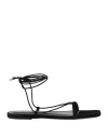 Totême Toteme Suede Sandals For Women In Black