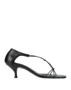 Totême Toteme Knot Sandals In Black