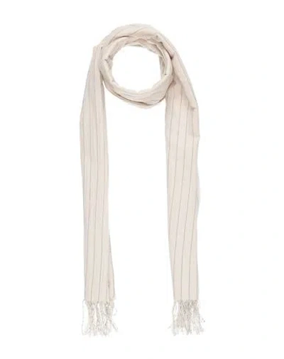 Totême Toteme Woman Scarf Ivory Size - Cotton In White
