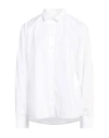 Totême Toteme Woman Shirt White Size 6 Cotton In White