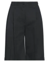 Totême Toteme Woman Shorts & Bermuda Shorts Black Size 4 Organic Cotton