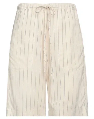 TOTÊME TOTEME WOMAN SHORTS & BERMUDA SHORTS WHITE SIZE 6 VISCOSE, LYOCELL