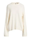 Totême Crew-neck Drop-shoulder Jumper In Beige