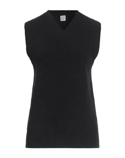 Totême Toteme Woman Sweater Black Size M Cotton, Polyamide