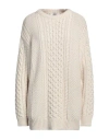 TOTÊME TOTEME WOMAN SWEATER IVORY SIZE S WOOL