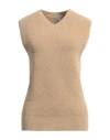 Totême Toteme Woman Sweater Beige Size M Cotton, Polyamide In Beige
