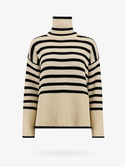 Totême Toteme Woman Jumper Woman Beige Knitwear In Cream