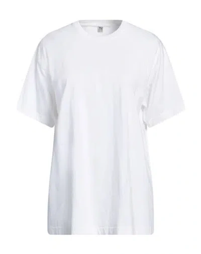 Totême Toteme Woman T-shirt White Size M Cotton In Multi