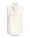 Totême Toteme Woman Top Beige Size 6 Viscose, Polyester In Beige