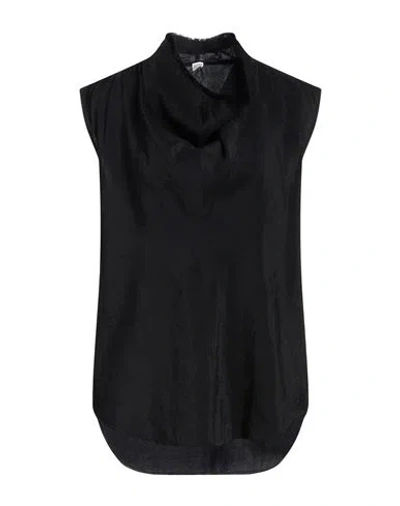 Totême Toteme Woman Top Black Size 4 Viscose, Polyester In Black