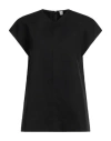 Totême Black Twisted Seam T-shirt In Black