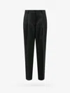 Totême Trouser With Double Pince In Black