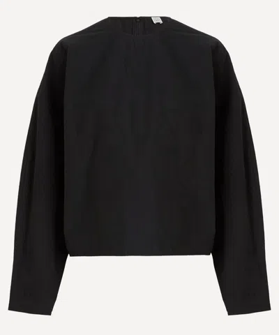 Totême Toteme Women's Black Batwing Top