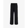 TOTÊME WIDE-LEG RELAXED-FIT WOVEN TROUSERS