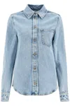Totême Women's Blue Overshirt With Pocket Detail In Blue