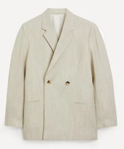 Totême Toteme Women's Double-breasted Mist Melange Blazer
