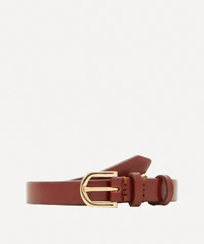 Totême Toteme Women's Double Clasp Leather Belt
