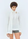 Totême Toteme Women Draped-scarf Wool-blend Top In Multicolor