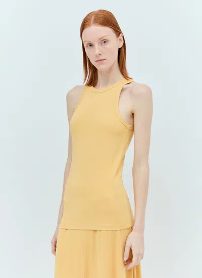 Totême Toteme Women Fluid Jersey Tank Top In Yellow