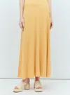 Totême Toteme Women Fluid Maxi Skirt In Yellow
