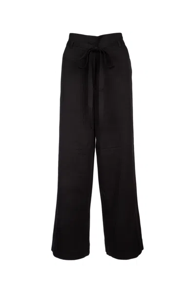 Totême Toteme Women Fluid Tie-waist Trousers In Black