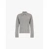 Totême Grey Shirt With Raglan Sleeves In Cashmere Woman In Grey Melange