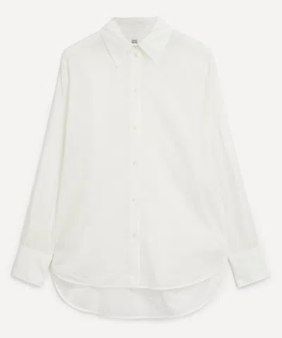 Totême Toteme Women's Kimono-sleeve Cotton Shirt