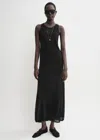 Totême Layered Knit Tank Dress Black In 001 Black