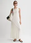 Totême Layered Knit Tank Dress Talc In 187 Talc