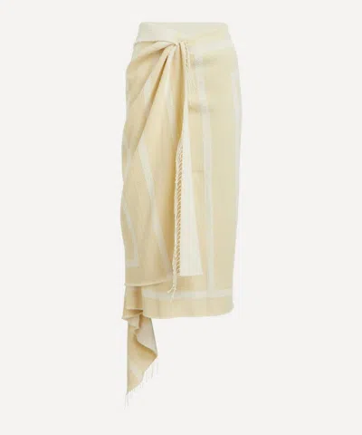 Totême Toteme Women's Monochrome Jacquard Sarong