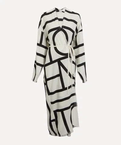 Totême Toteme Women's Monogram Cotton Wrap-dress