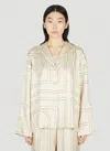 Totême Toteme Women Monogram Pyjama Shirt In Cream