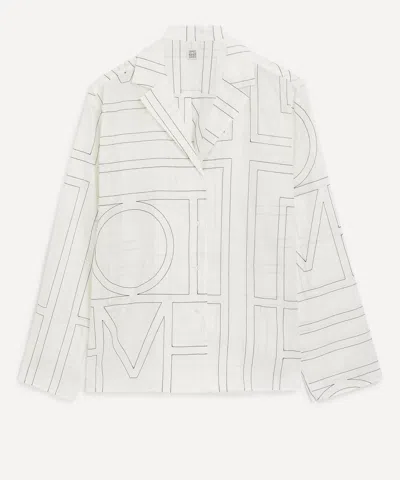 Totême Toteme Women's Monogram Pyjama-style Shirt