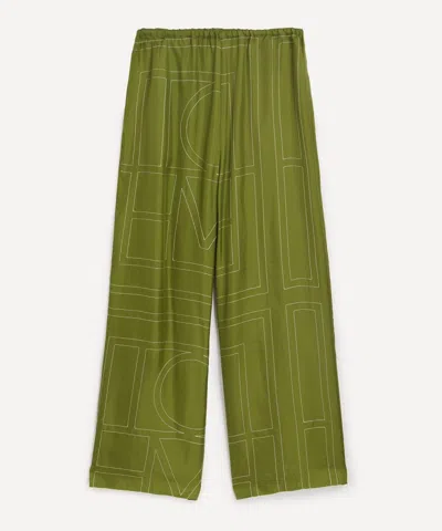 Totême Toteme Women's Monogram Silk Pyjama Bottoms