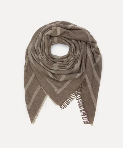 Totême Toteme Women's Monogram Wool Cashmere Scarf