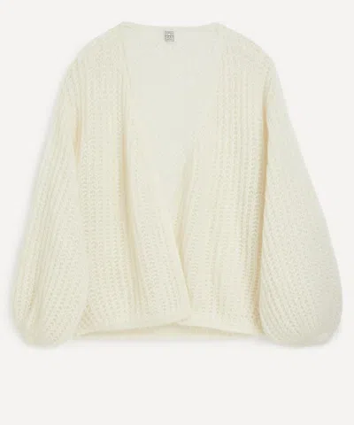 Totême Toteme Women's Off-white Puffed Cardigan
