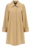 Totême Oversize Cotton Gabardine Long Coat In Beige