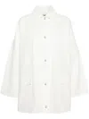 Totême Oversized-hemdjacke Aus Baumwoll-twill In White