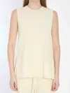 Totême Toteme Women Ribbed Knit Top In Cream