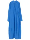 Totême Toteme Women Silk Chemisier Dress In Clear Blue