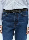 Totême Toteme Women Slim Leather Belt In Black