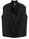 Totême Women's Sleeveless Funnel Neck Blouse Top In Multicolor
