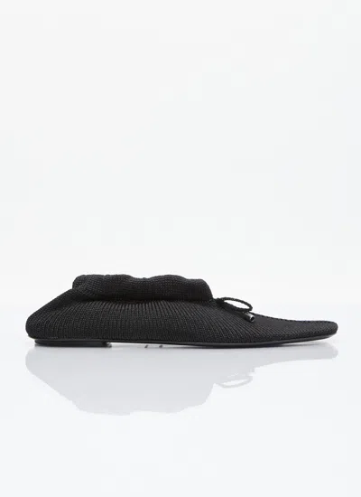 Totême Toteme Women The Knitted Ballerina Flats In Black