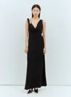 Totême Toteme Women Twist Drape Dress In Black