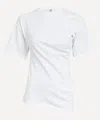 Totême Toteme Women Twisted Organic Cotton Jersey Top