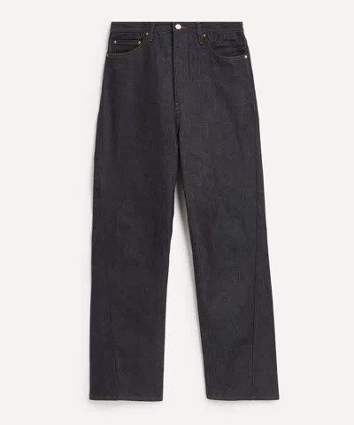 Totême Toteme Women's Twisted Seam Full Length Denim Jeans In Raw