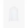 Totême Toteme Womens White Tuxedo Spread-collar Organic-cotton Shirt In White